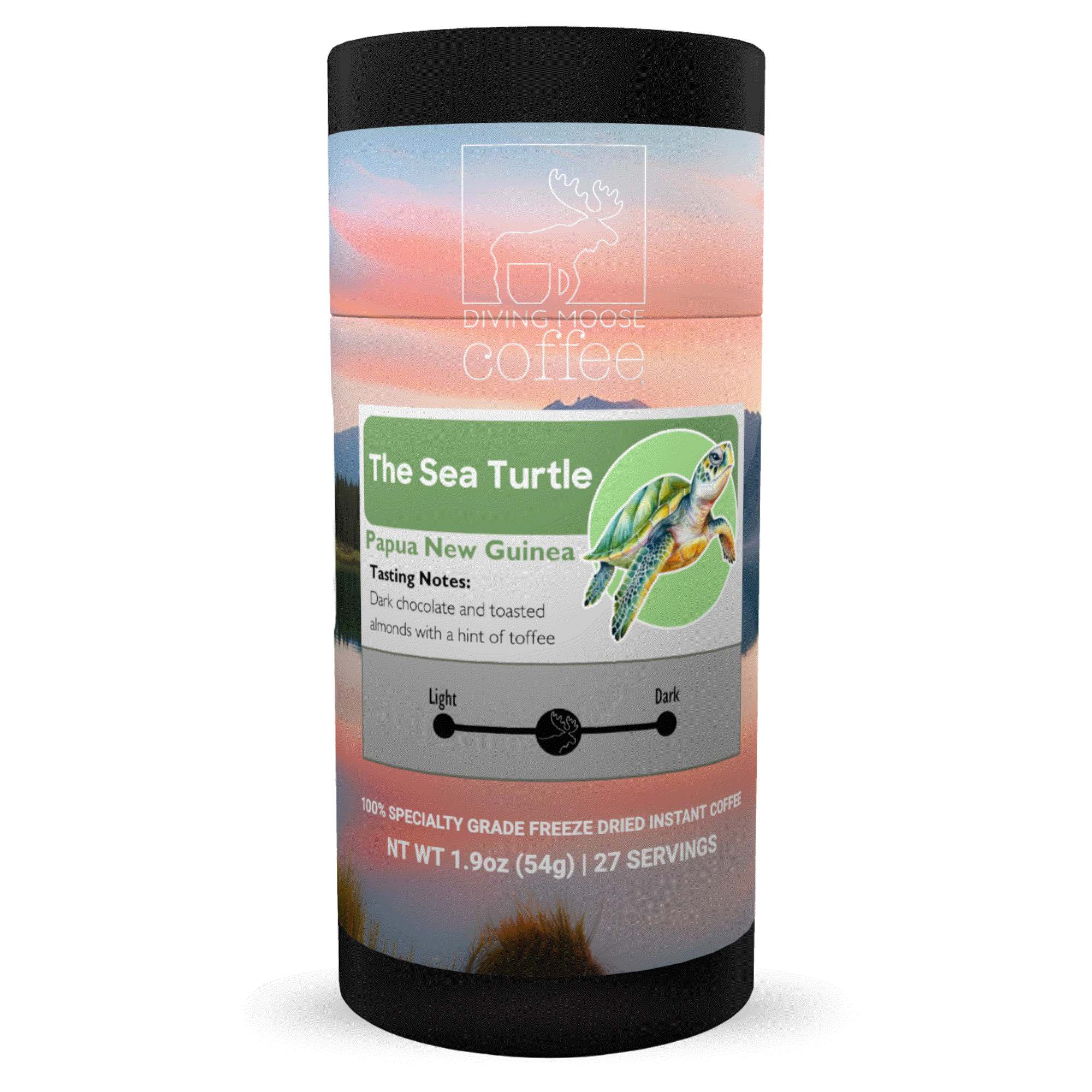 The Sea Turtle - Papua New Guinea Instant Freeze Dried Medium Roast (27 Servings)
