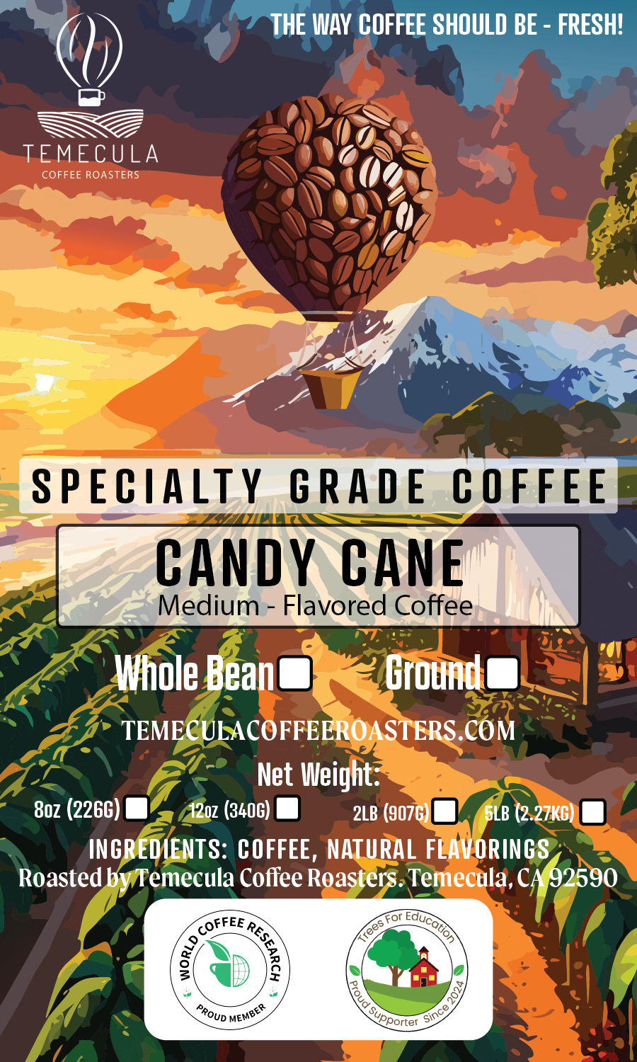 Candy Cane Flavored Coffee