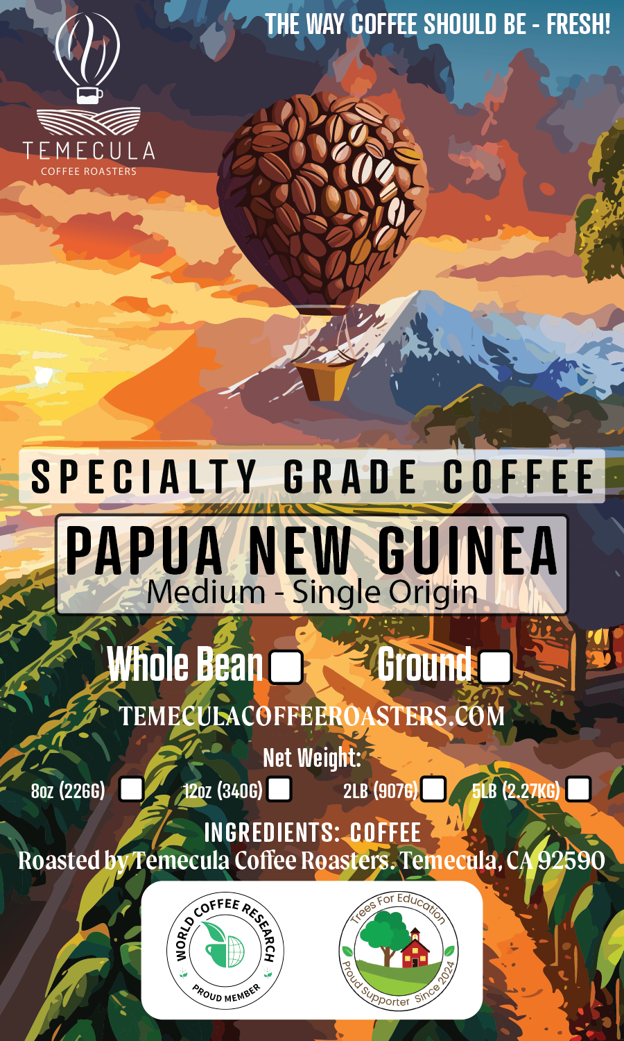 Papua New Guinea - Medium Roast