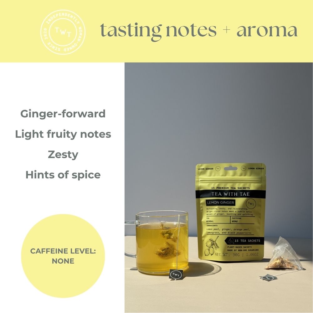 Lemon Ginger Hot Tea  Pouch