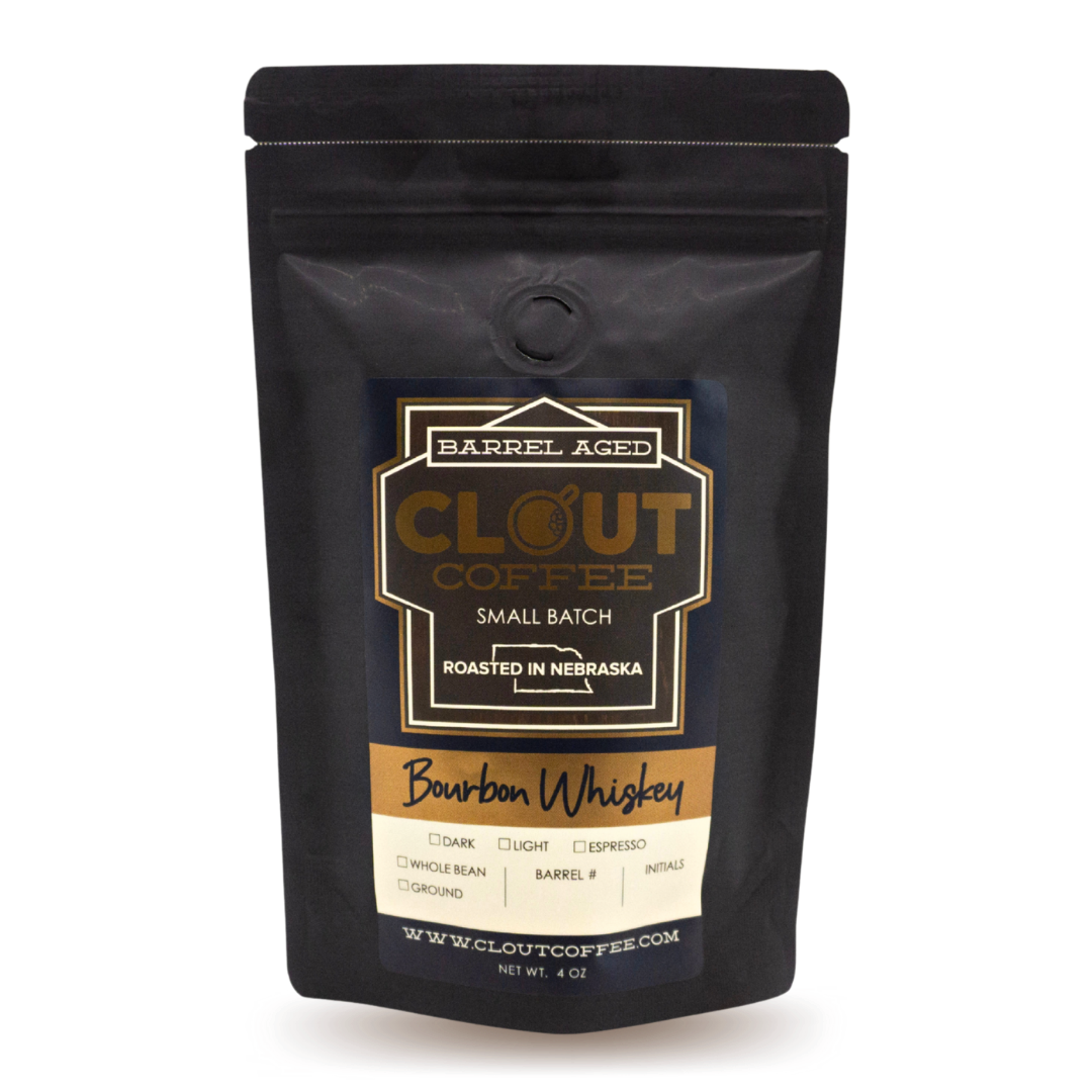 Bourbon Barrel Aged Colombian Coffee, 4oz Sample