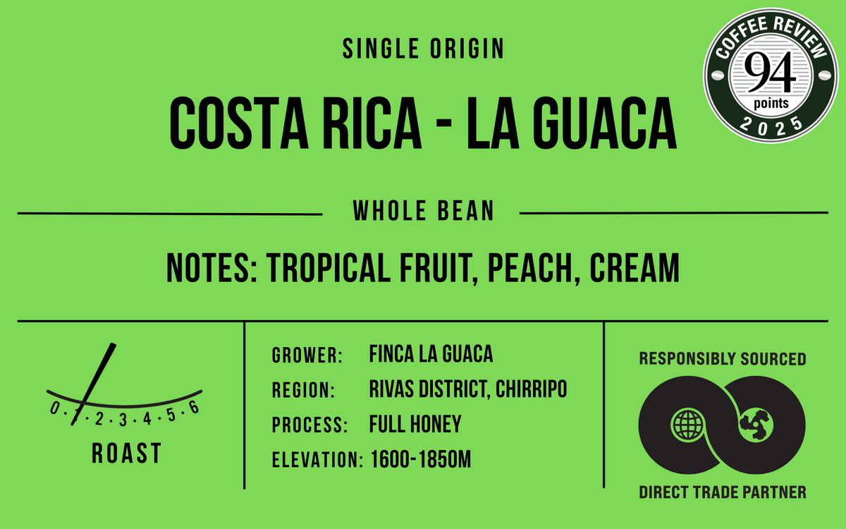 Costa Rica La Guaca, MicroLot - Direct Trade