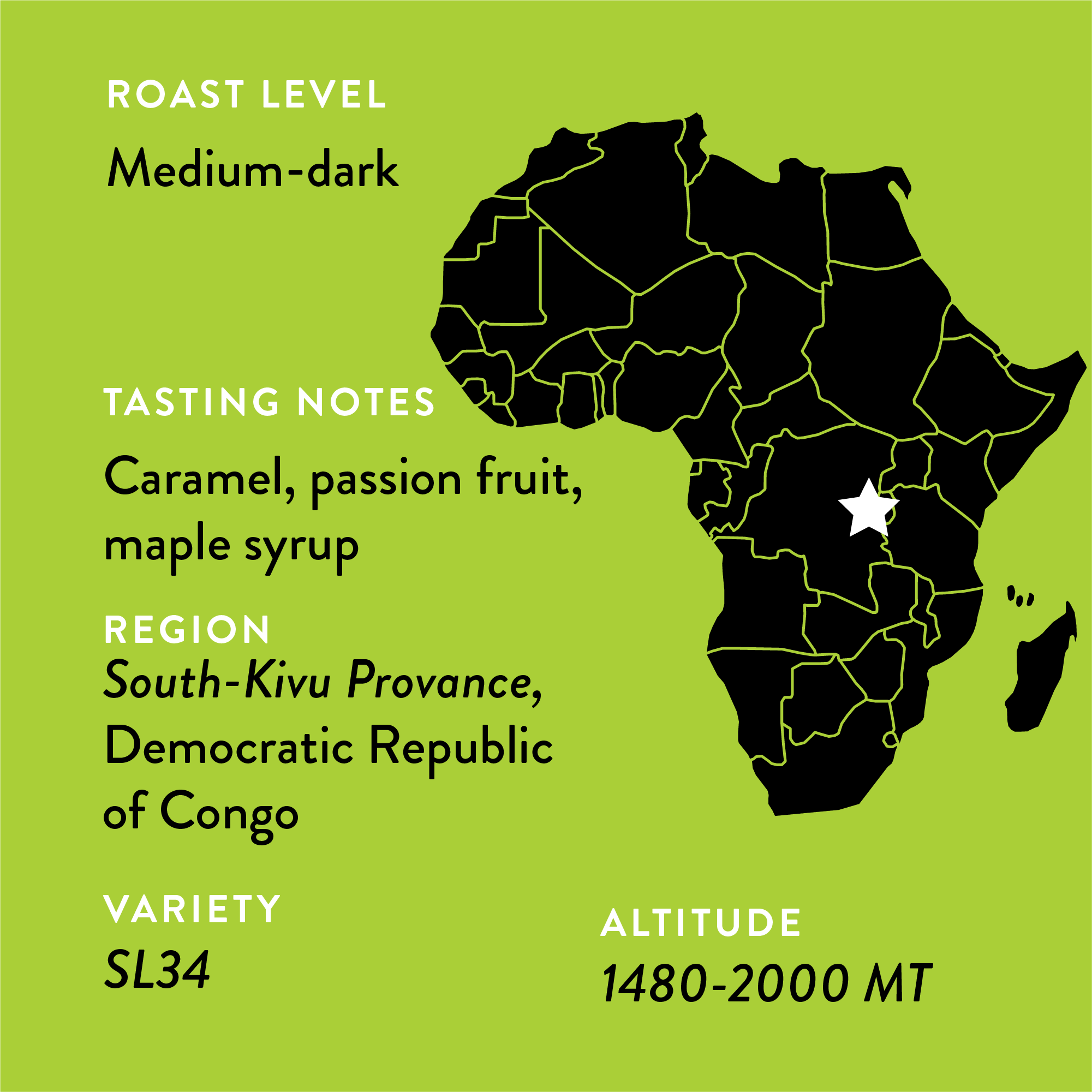 Charlotte's DRC | Medium-Dark Roast