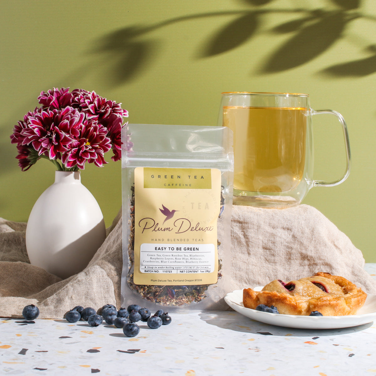 Easy to Be Green Tea (Blueberry - Hibiscus)