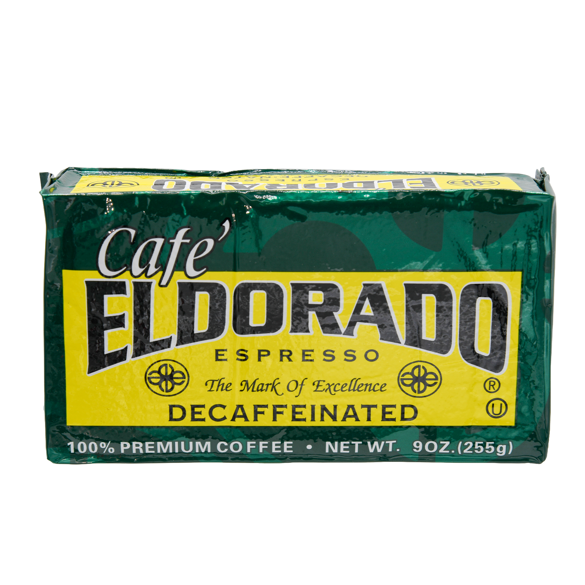 Café Eldorado Decafe Espresso – Ground, 9 oz Brick