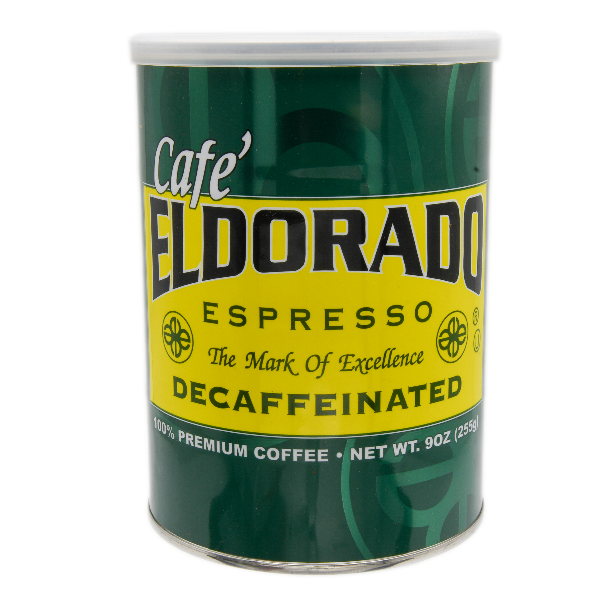 Café Eldorado Espresso – Ground, 9 oz Can Decaf