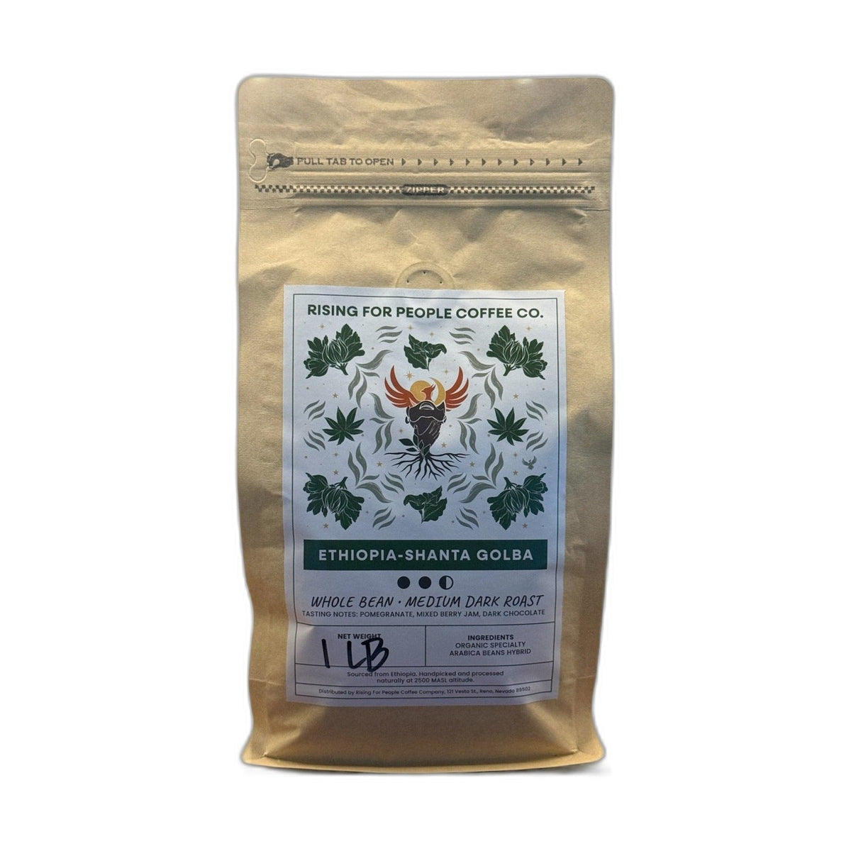 Ethiopia Shanta Golba Coffee Medium Dark — Medium-Dark Roast Whole Bean Coffee
