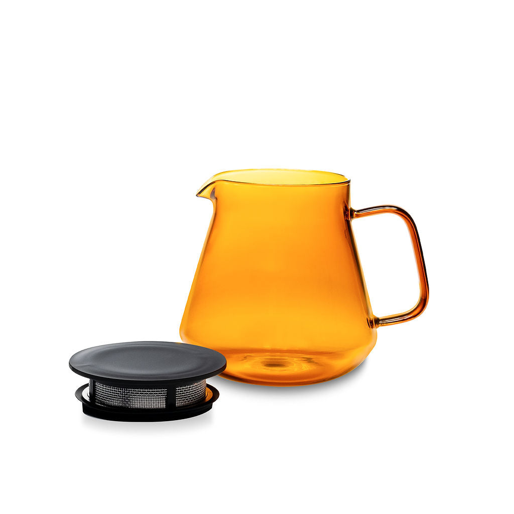 Hario Glass Coffee and Tea Server - Amber (600ml)