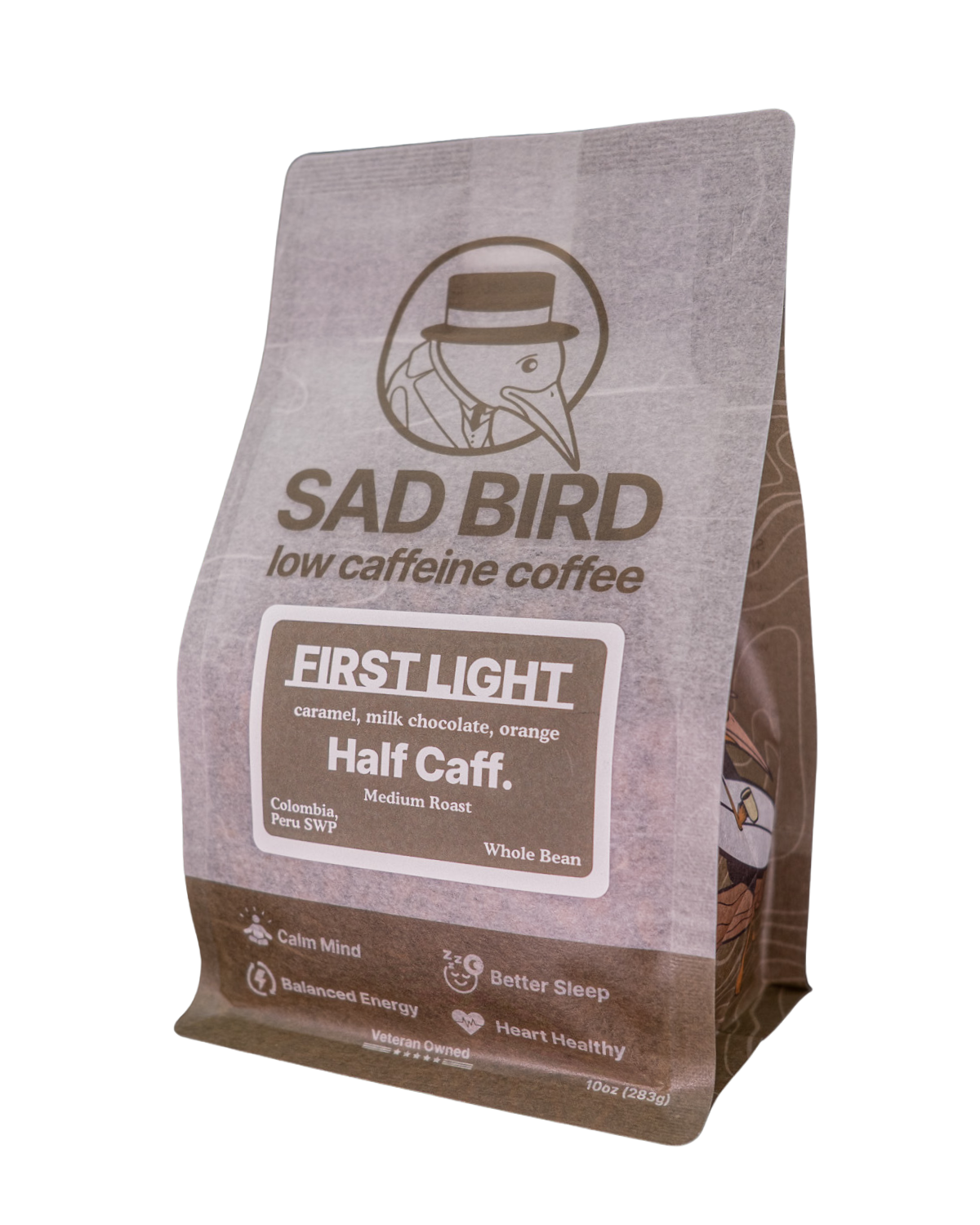FIRST LIGHT · Half Caff · Medium Roast