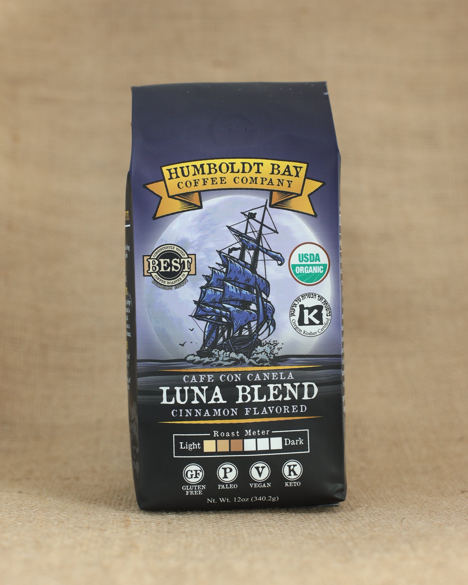 Organic Luna Blend Cafe con canela