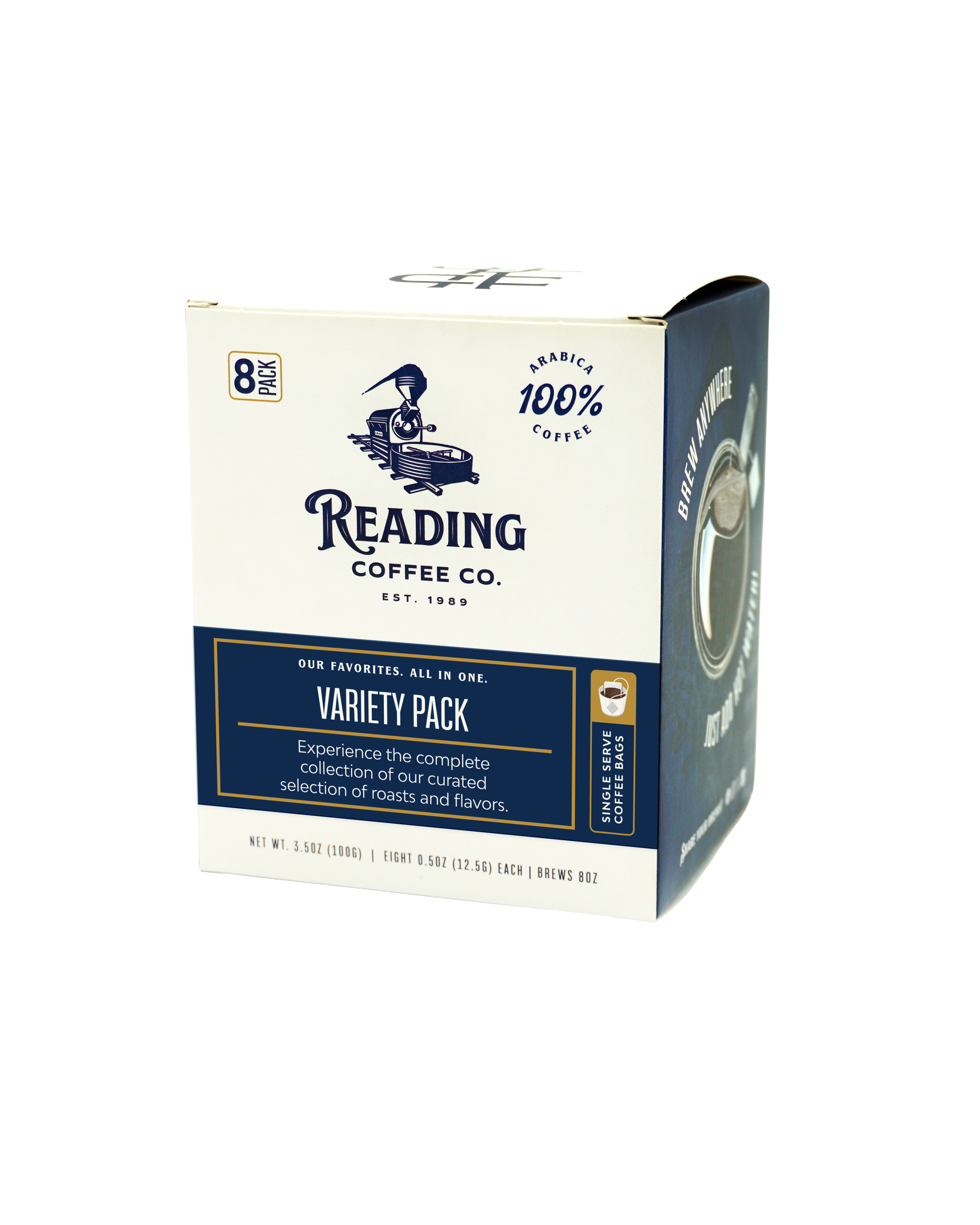 Variety Pack of 8 Pour Ta Single Serve Coffee