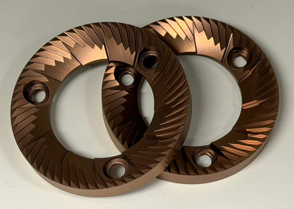 Turin DF83 Red Titanium Coated Espresso Burr Set Upgrade