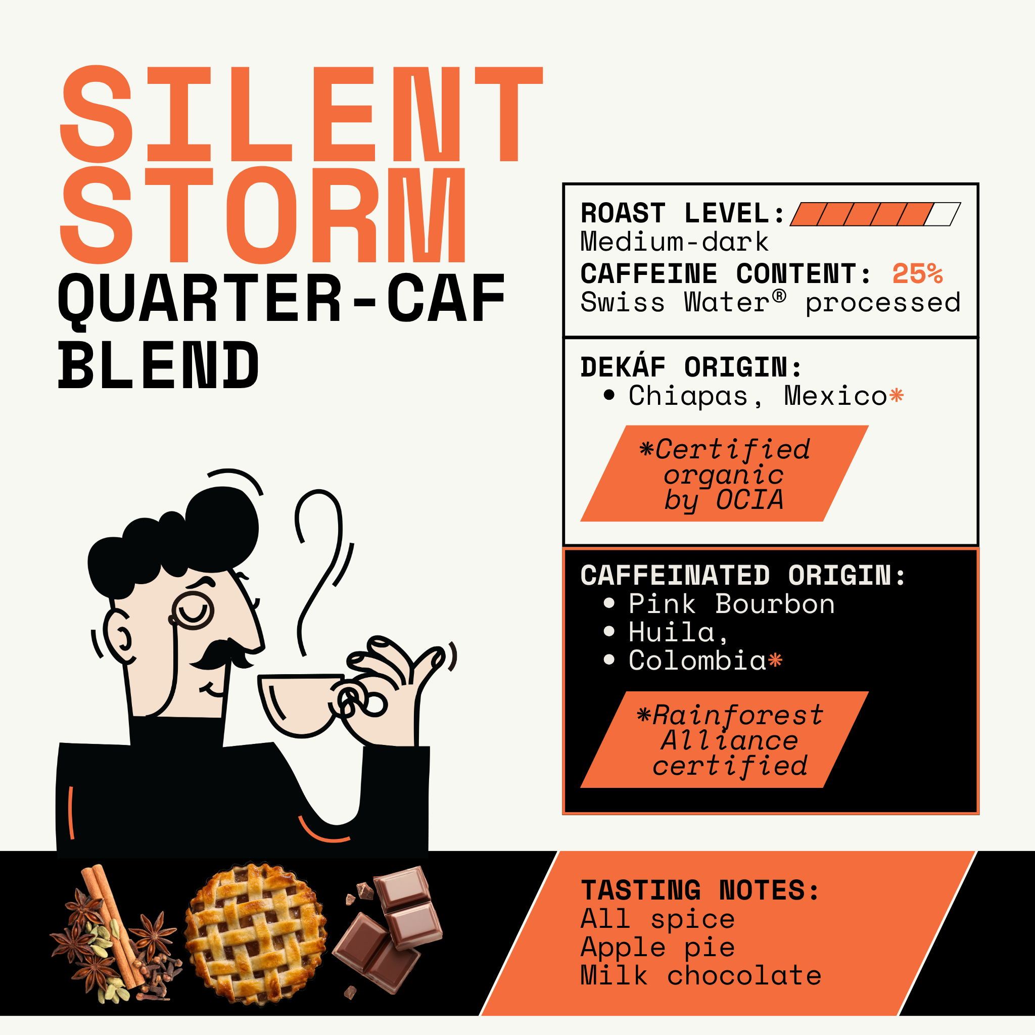 Silent Storm Low-Caffeine Espresso Blend