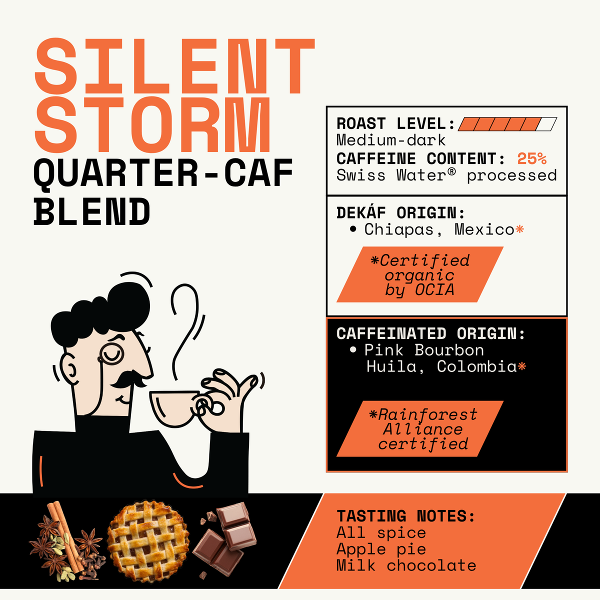 Silent Storm Low-Caffeine Espresso Blend