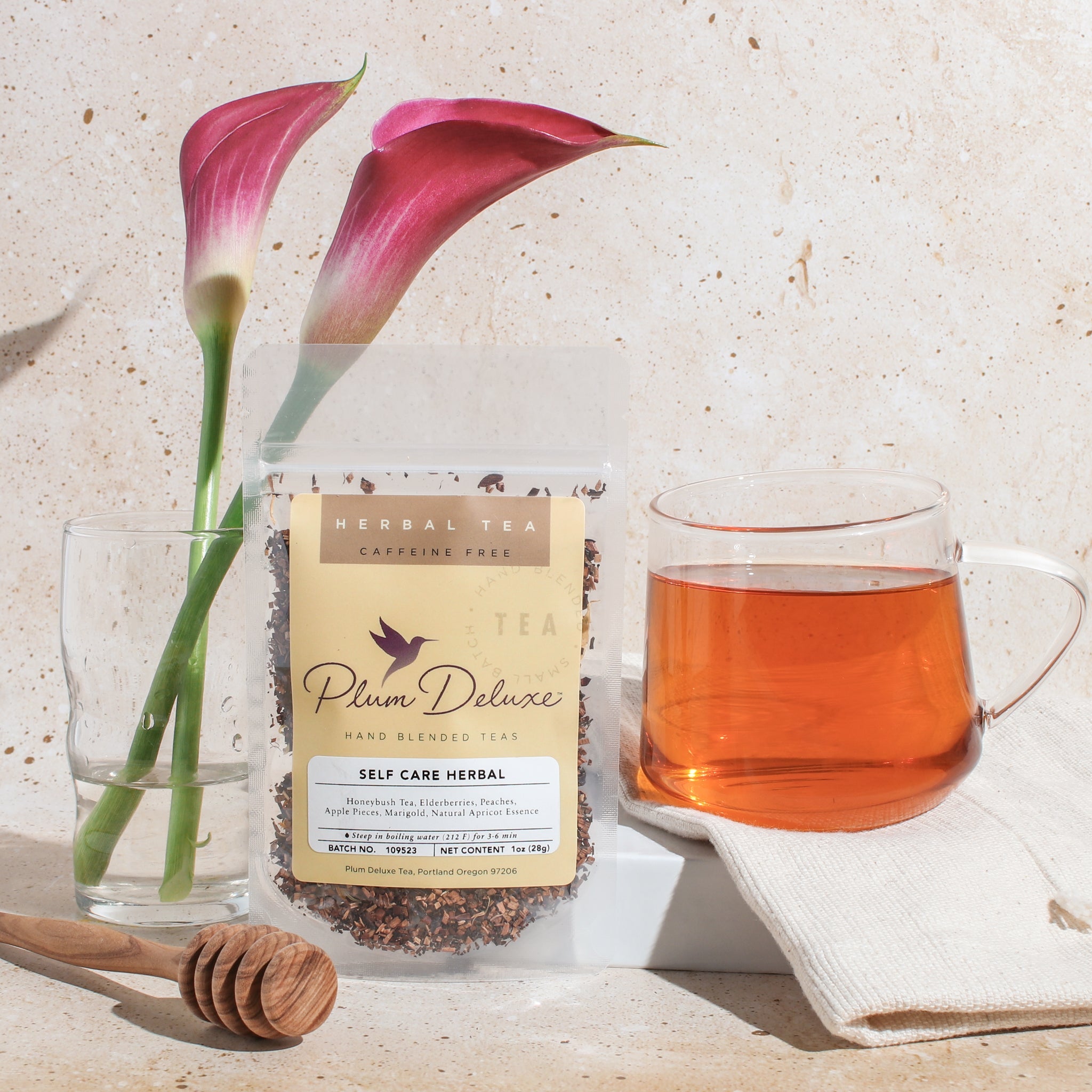 The Self Care Blend Herbal Tea (Elderberry - Apricot)