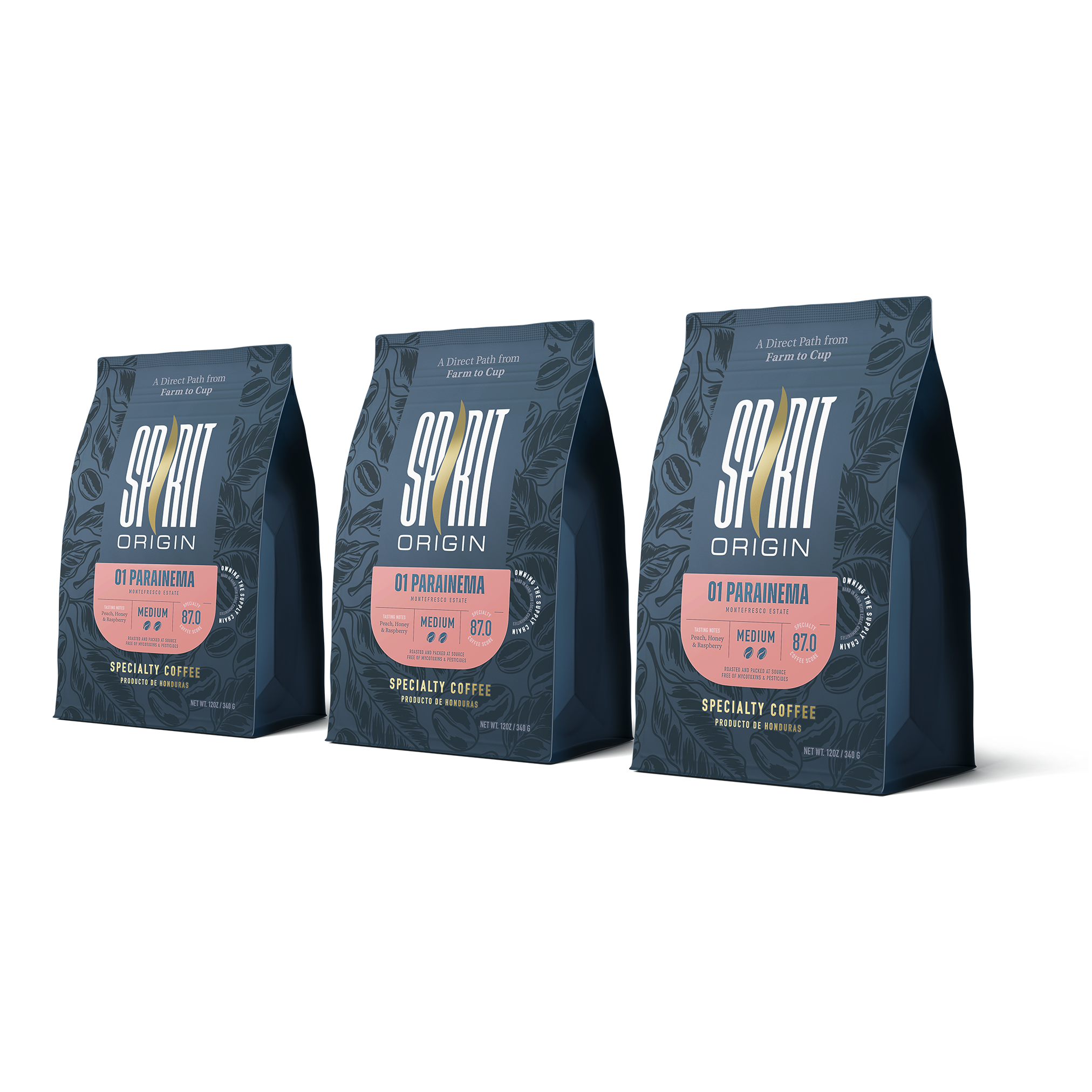 Honduras Monte Fresco Parainema Washed – Medium Roast Specialty Coffee, 3-Pack 2lb