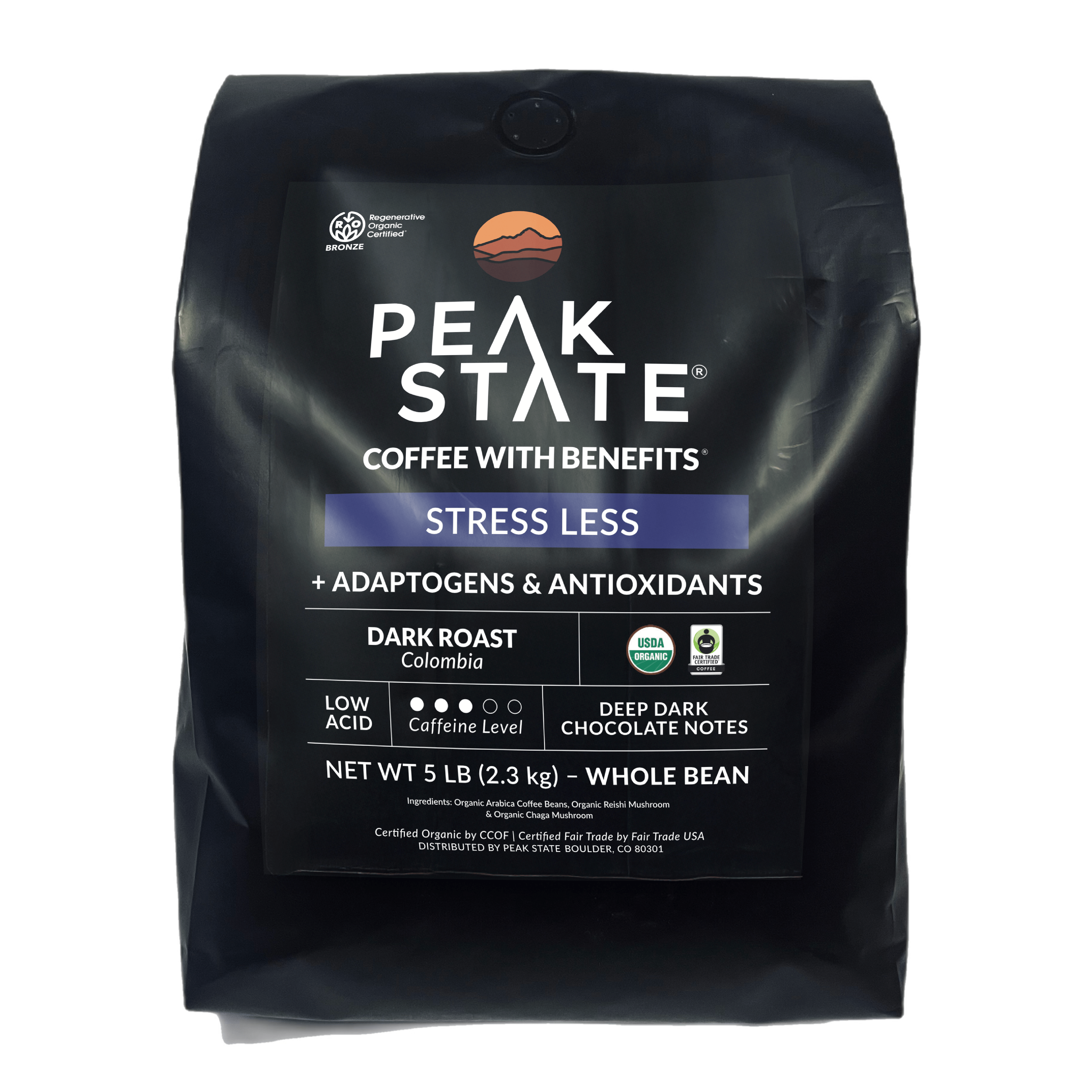 [FM] STRESS LESS Dark Roast - 5lb Whole Bean
