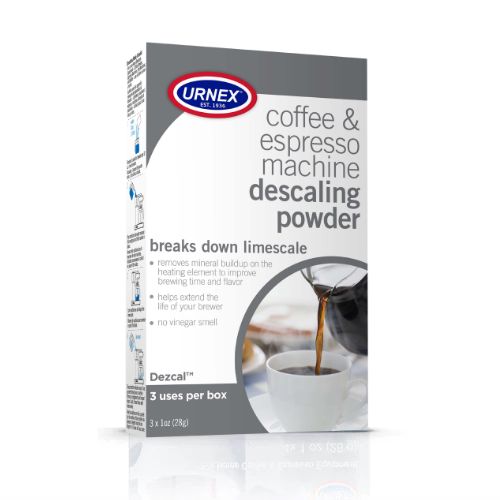 Urnex Dezcal Descaler Powder - 4 Single Use Packs