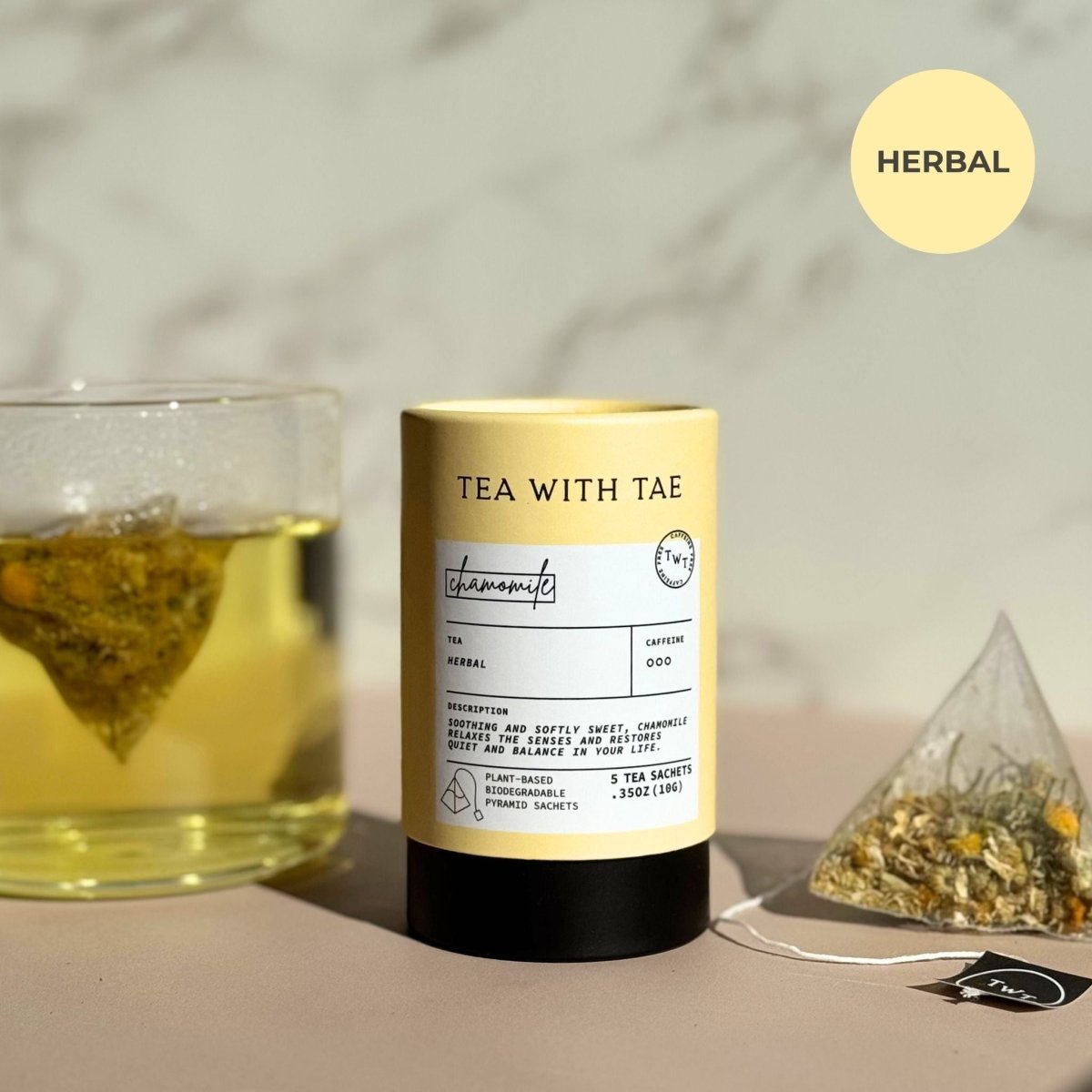 Chamomile Mini Tea Tube (5 tea bags)