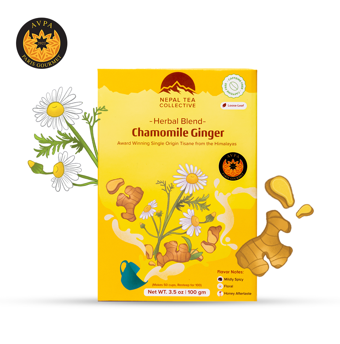 Organic Chamomile Tea with Ginger