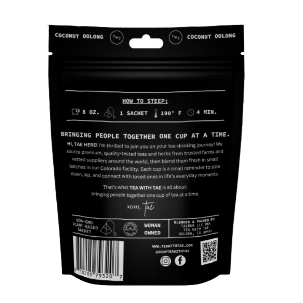 Coconut Oolong Hot Tea Pouch