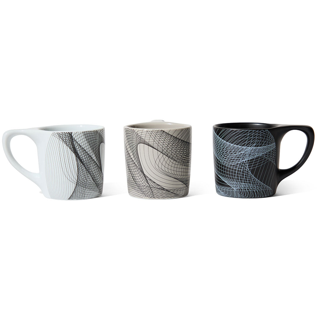 notNeutral x Chaim Machlev Lino Coffee Mug (10oz) - Dots to Lines Black