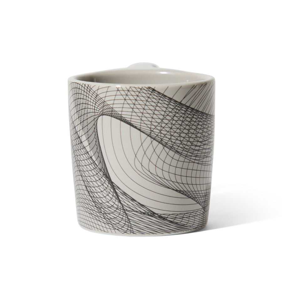 notNeutral x Chaim Machlev Lino Coffee Mug (10oz) - Dots to Lines Gray