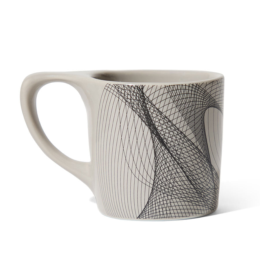 notNeutral x Chaim Machlev Lino Coffee Mug (10oz) - Dots to Lines Gray