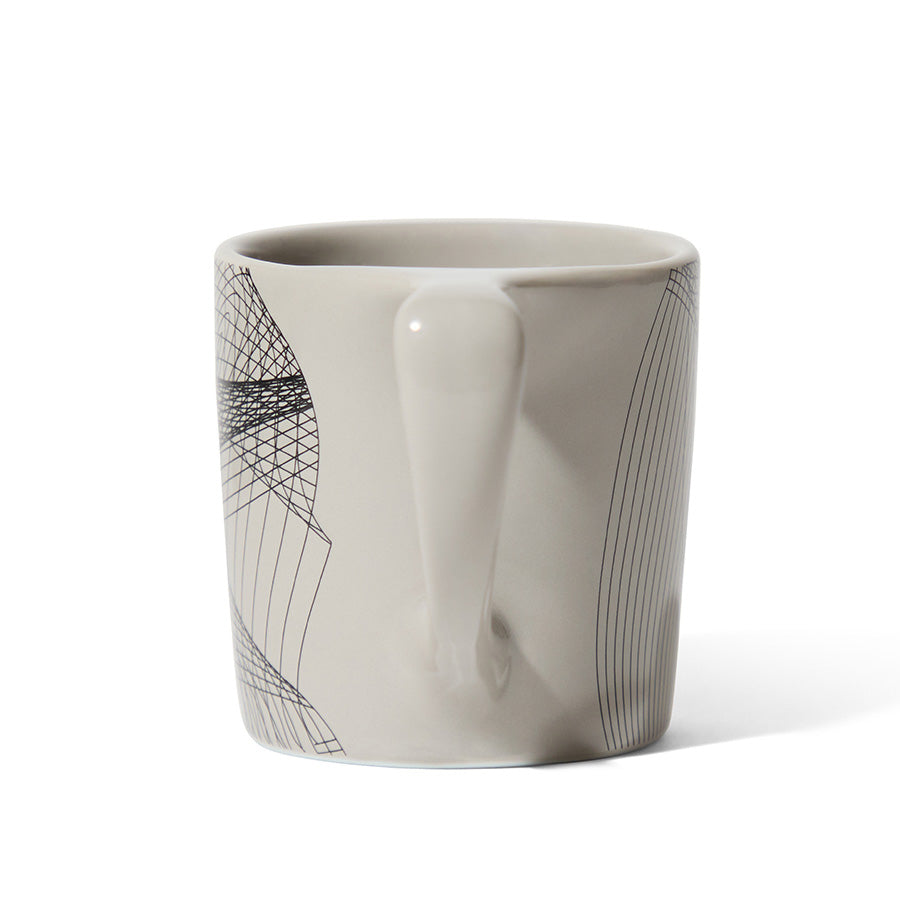 notNeutral x Chaim Machlev Lino Coffee Mug (10oz) - Dots to Lines Gray