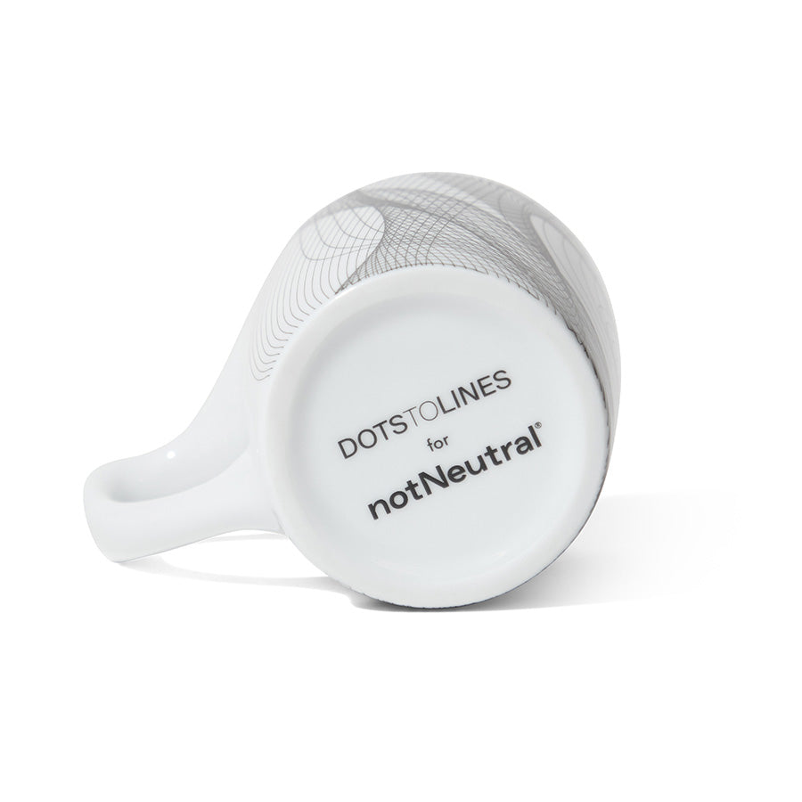 notNeutral x Chaim Machlev Lino Coffee Mug (10oz) - Dots to Lines White