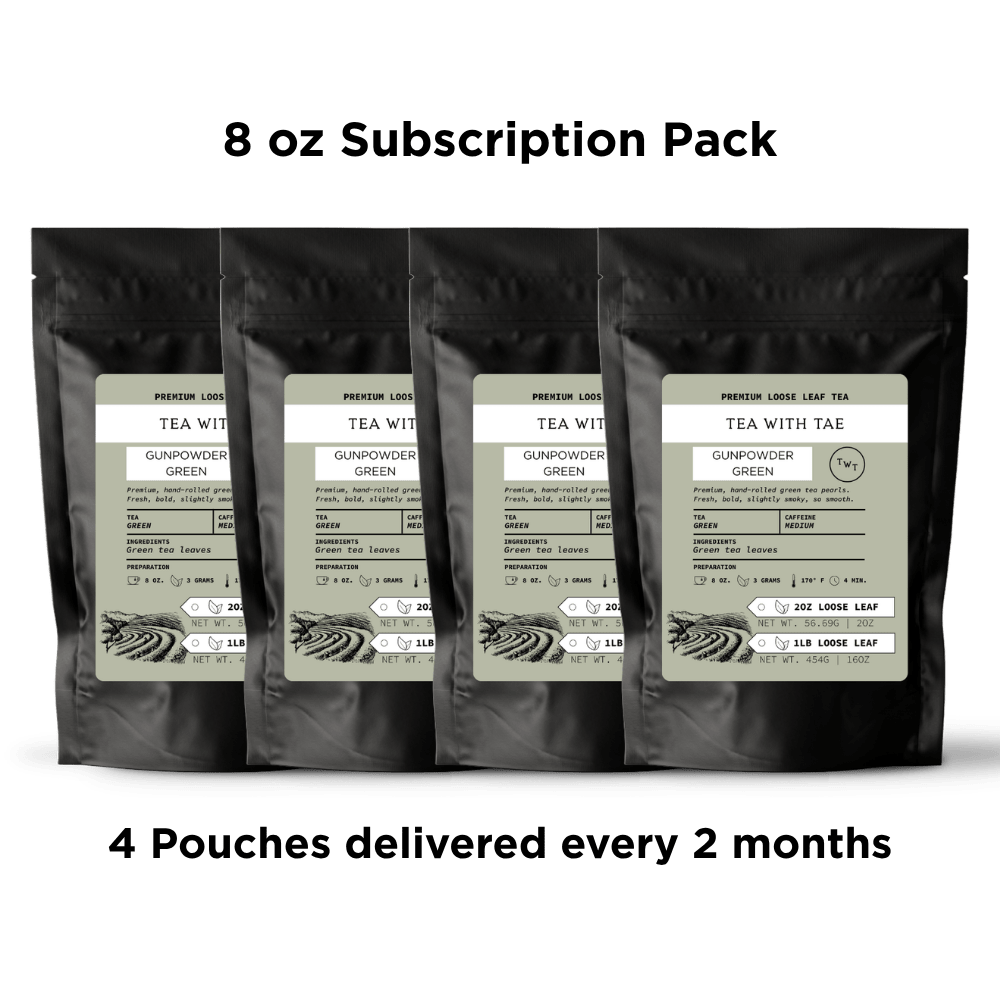 Gunpowder Green Loose Leaf Hot Tea Pouch (2oz. or 1lb.)