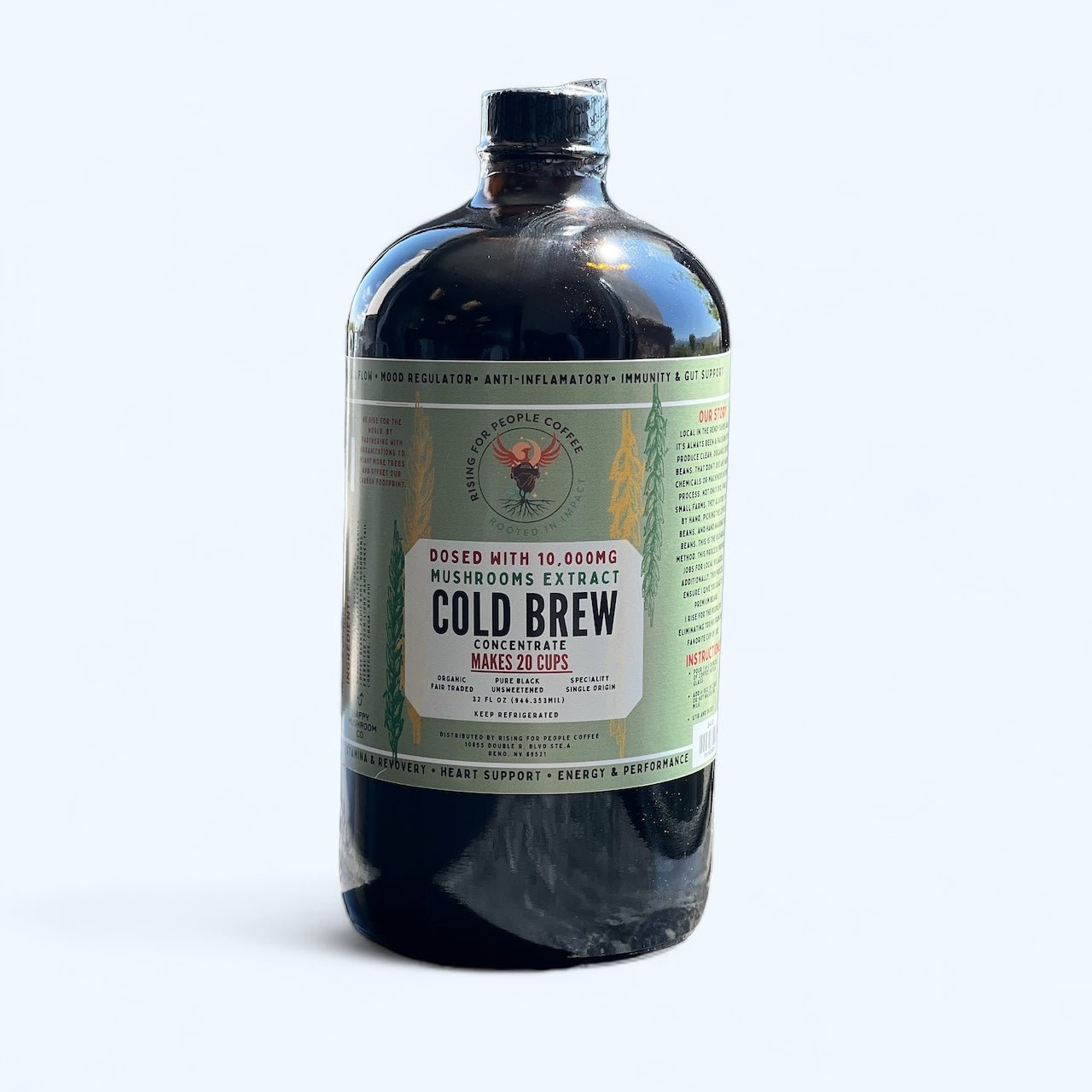 Functional Mushroom Cold Brew Concentrate