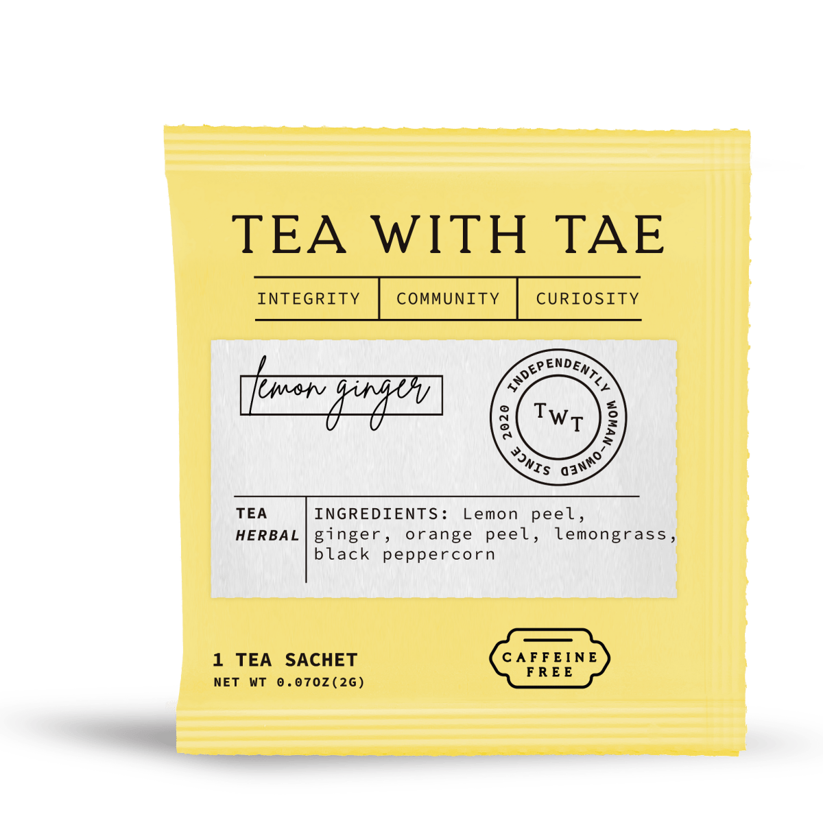 Lemon Ginger 50 ct. Overwrap Bag