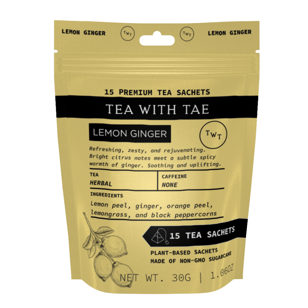 Lemon Ginger Hot Tea  Pouch