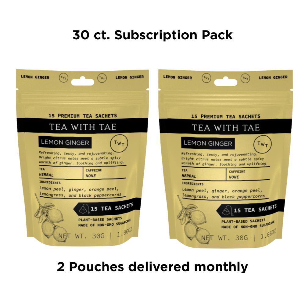 Lemon Ginger Hot Tea  Pouch