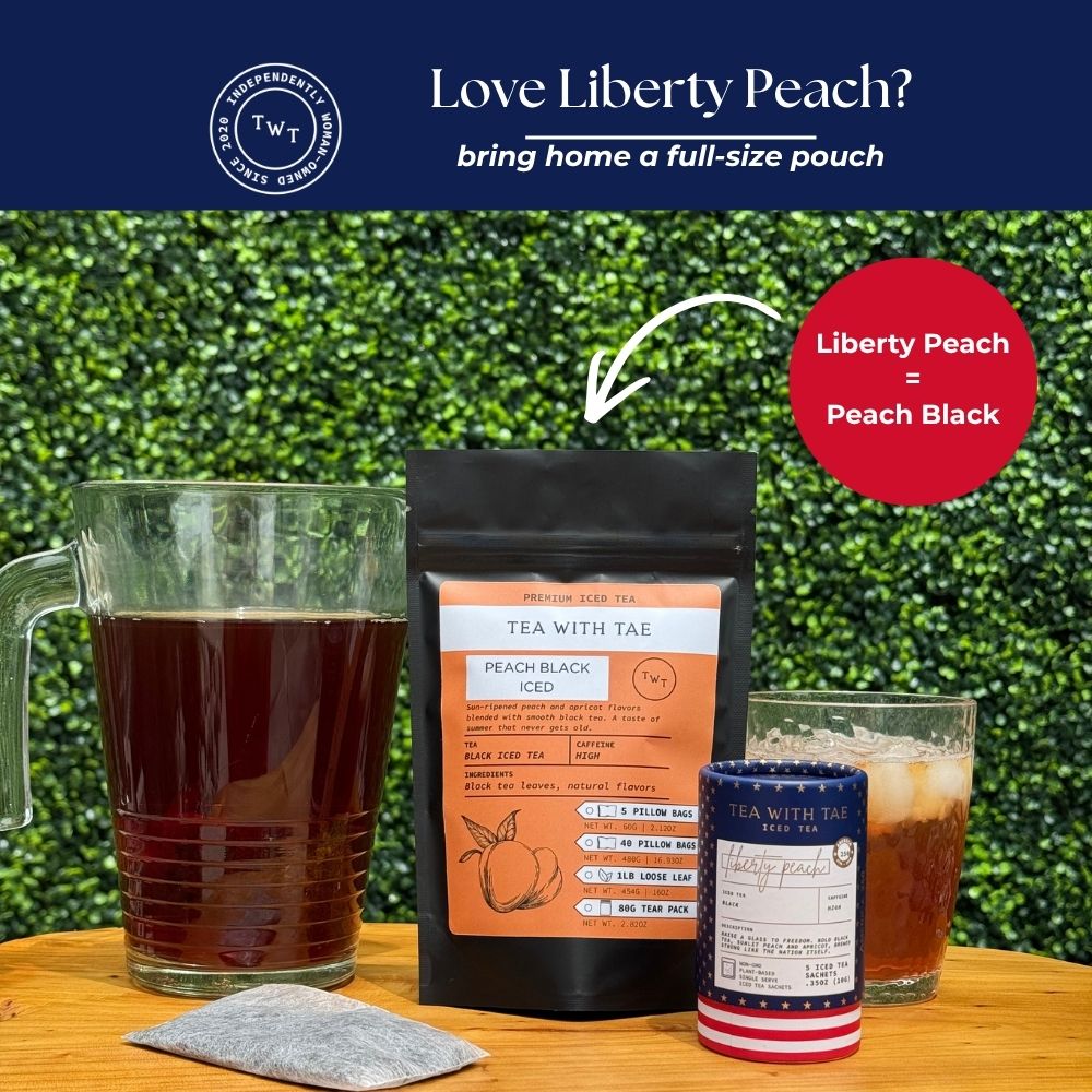 Liberty Peach Iced Mini Tea Tube (5 iced sachets)