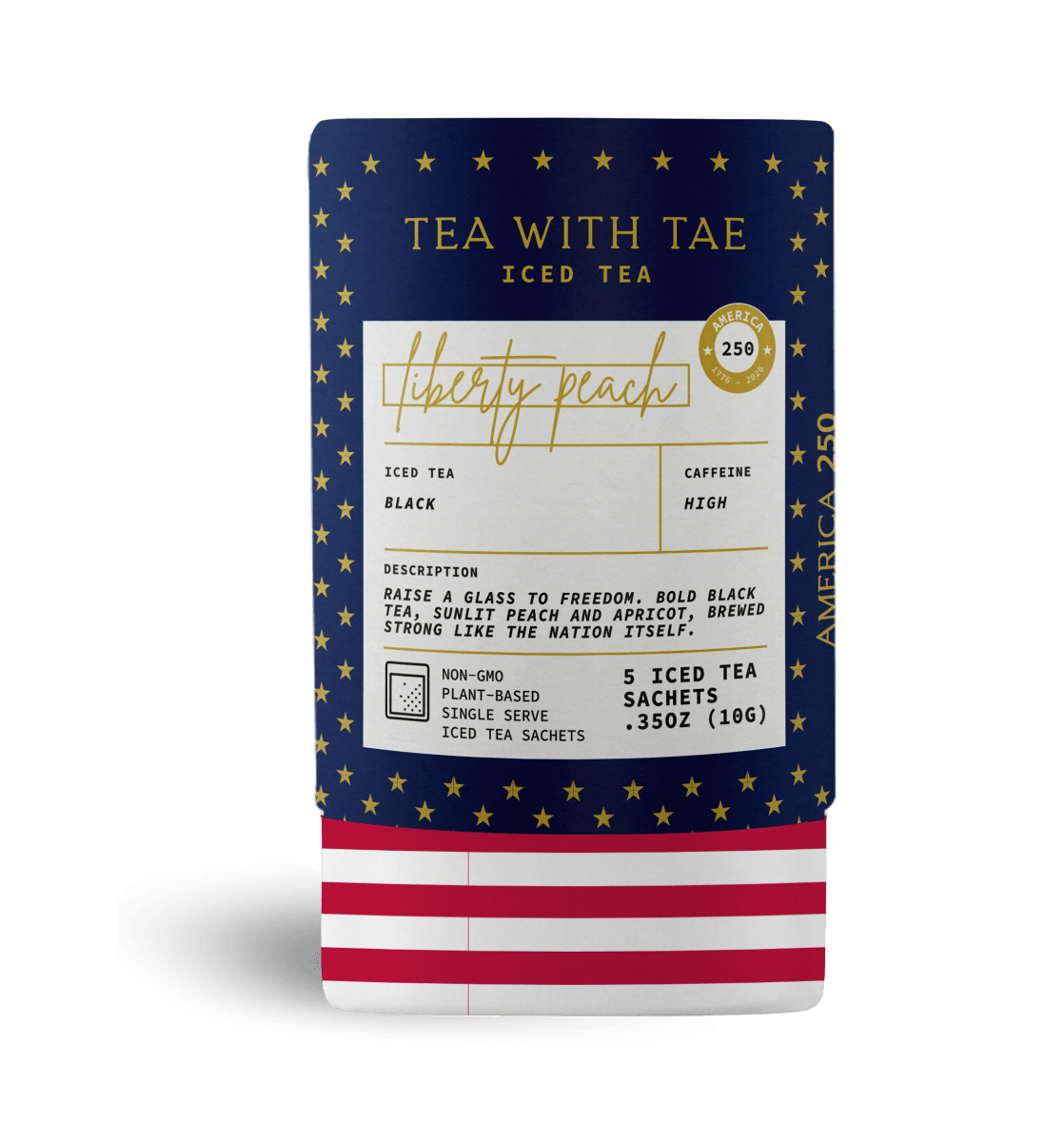 Liberty Peach Iced Mini Tea Tube (5 iced sachets)