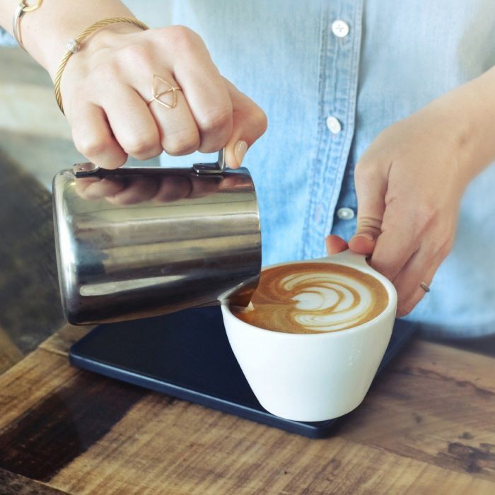 Lino Small Latte Cup & Saucer - White (8oz/237ml)