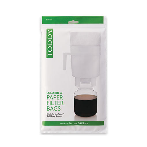 Toddy OS Paper Coffee Filter Bags - 20ct