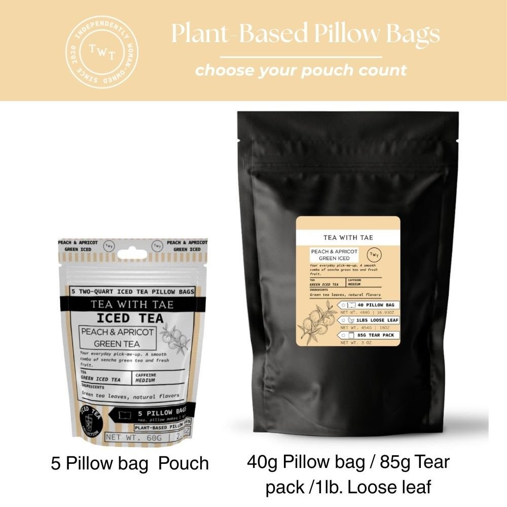 Peach & Apricot Green Iced Tea Pouch