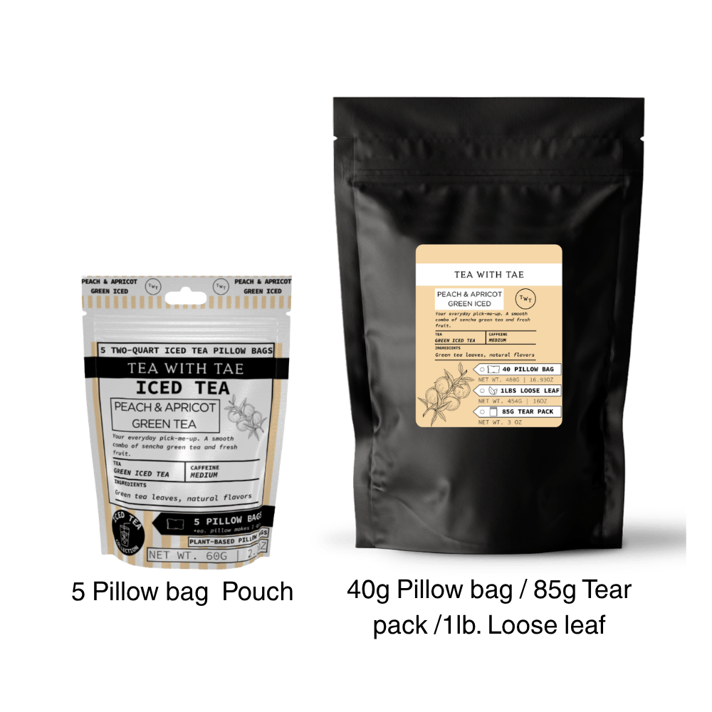 Peach & Apricot Green Iced Tea Pouch
