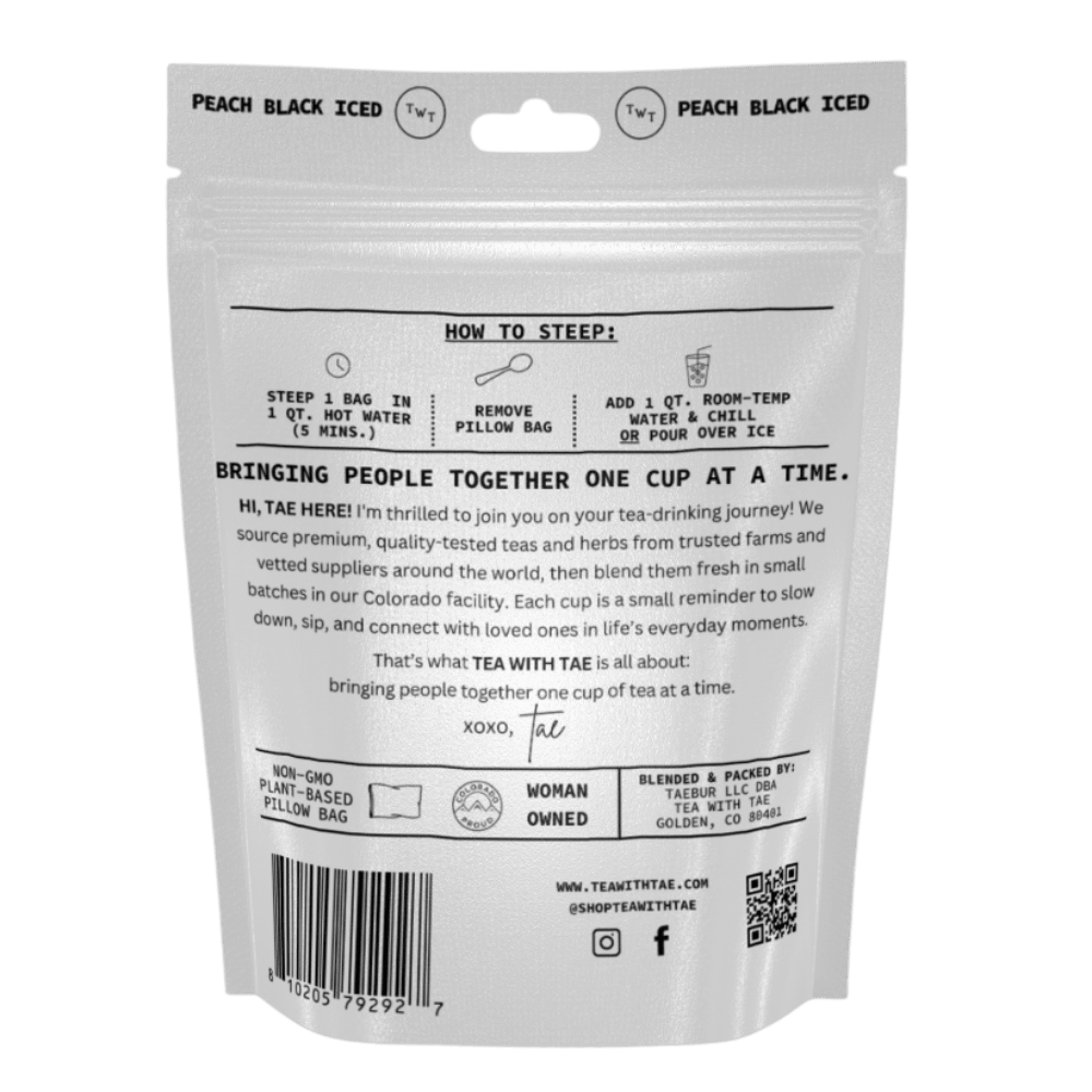 Peach Black Iced Tea Pouch