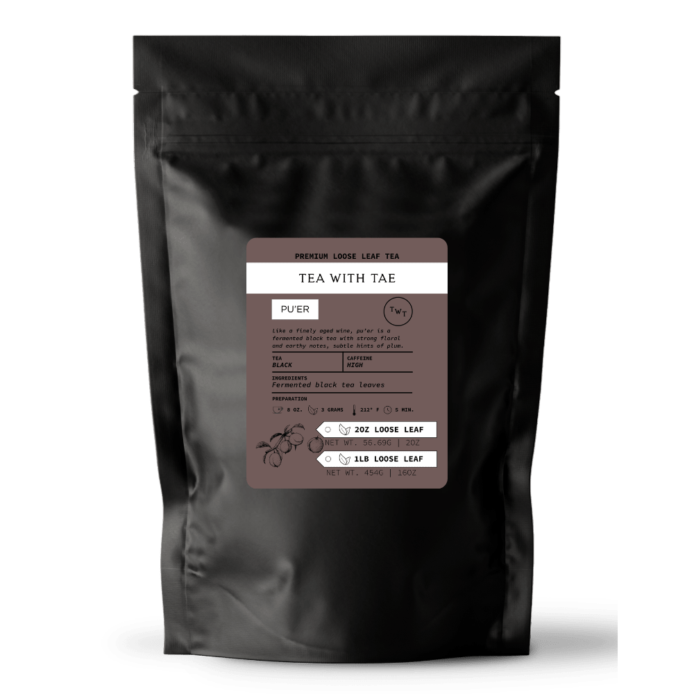 Pu'er Loose Leaf Hot Tea Pouch (2oz. or 1lb.)