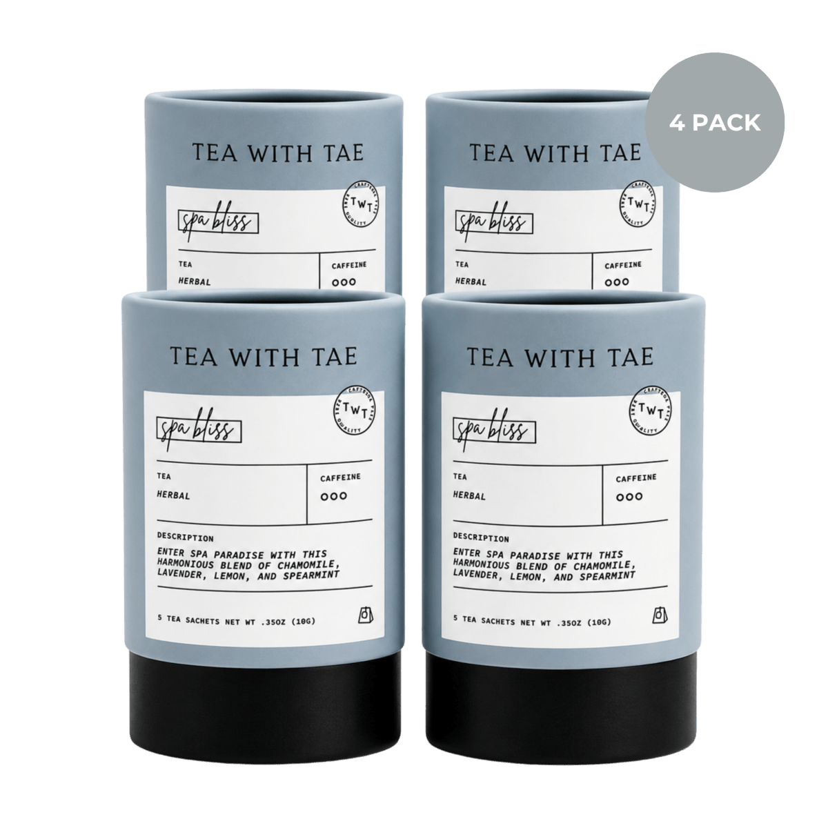 Spa Bliss Mini Tea Tube (5 tea bags)