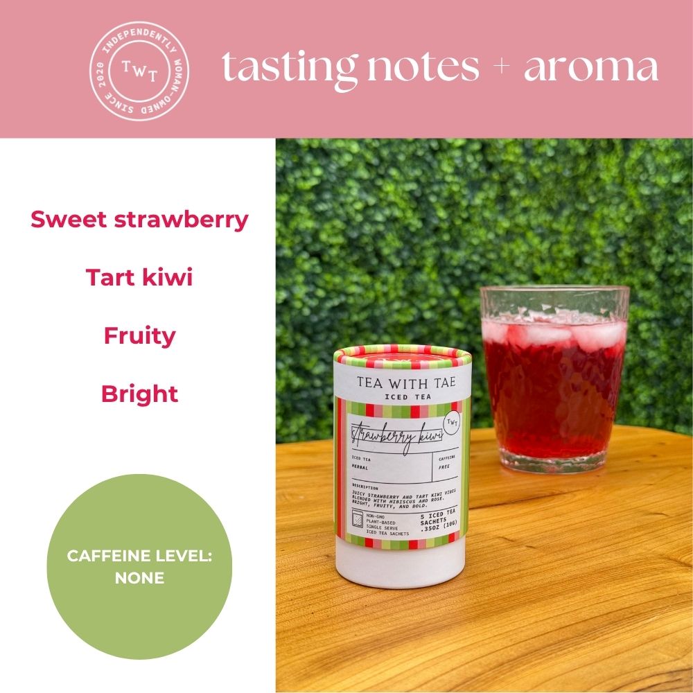 Strawberry Kiwi Iced Mini Tea Tube (5 iced sachets)