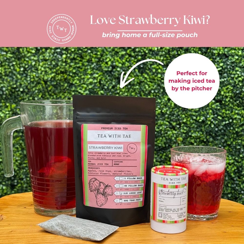 Strawberry Kiwi Iced Mini Tea Tube (5 iced sachets)