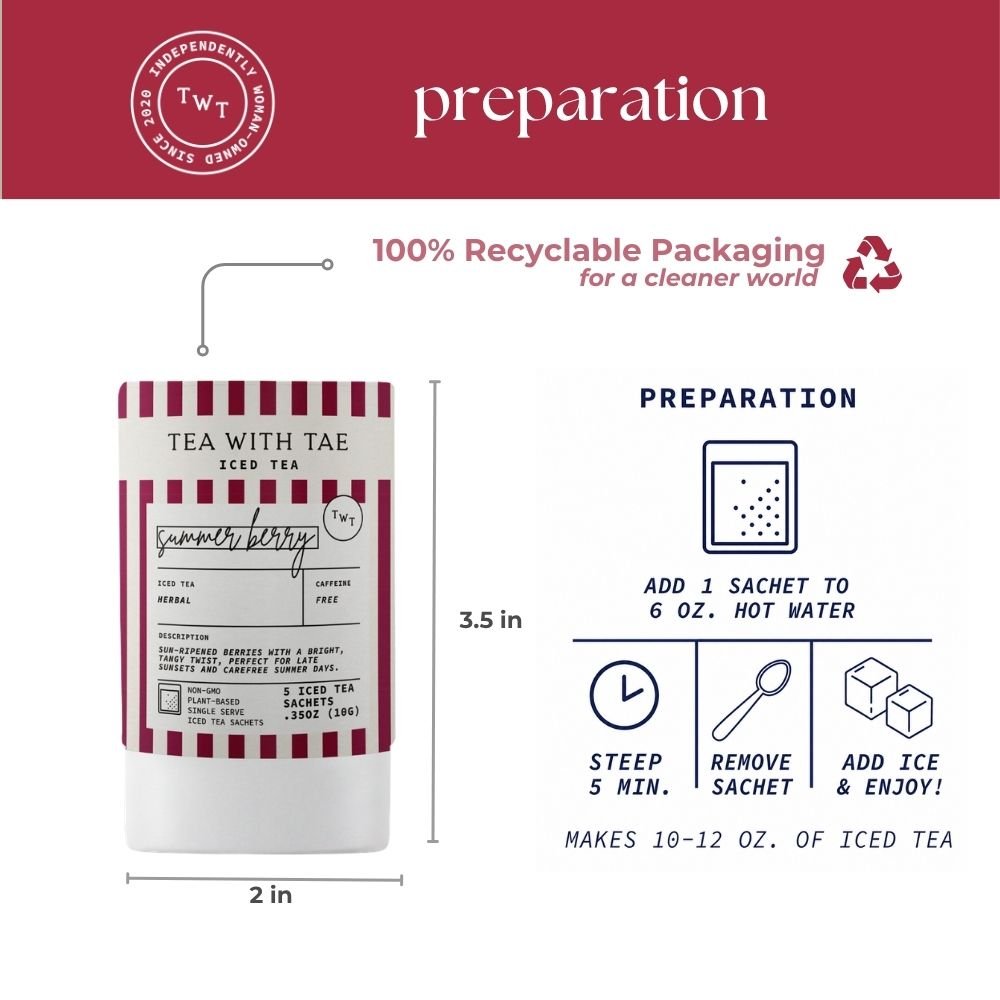 Summer Berry Iced Mini Tea Tube (5 iced sachets)