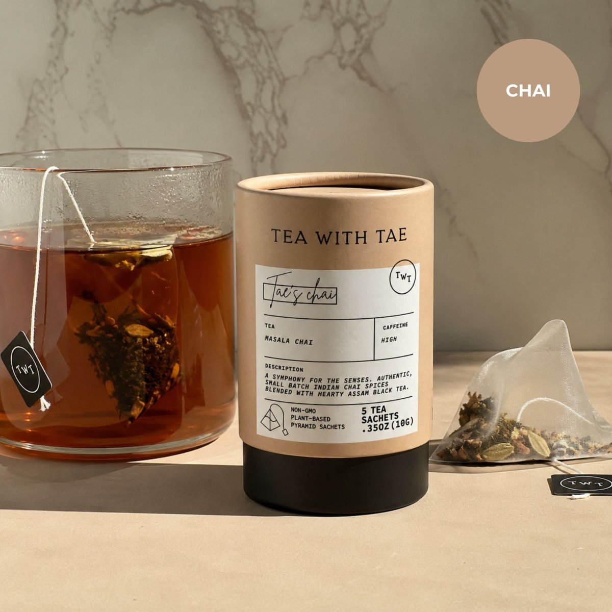 Tae's Chai Mini Tea Tube (5 tea bags)