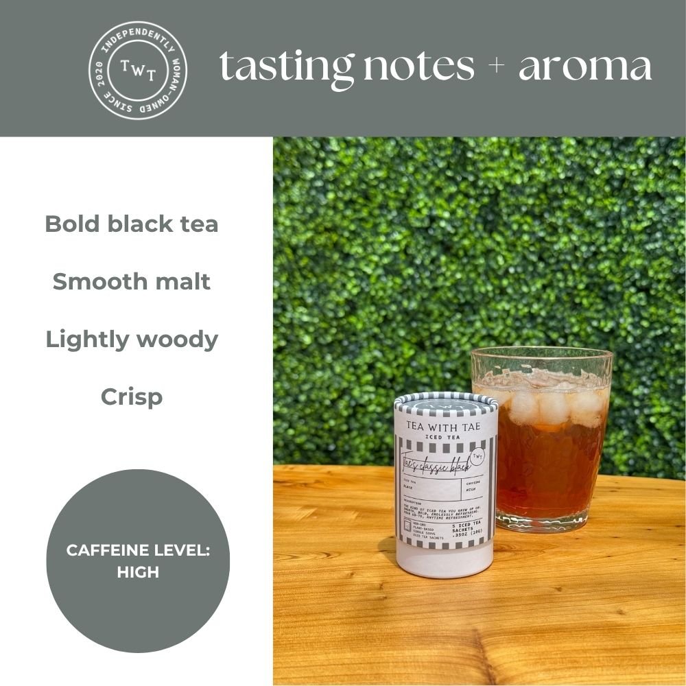 Tae's Classic Black Iced Mini Tea Tubes (5 iced sachets)