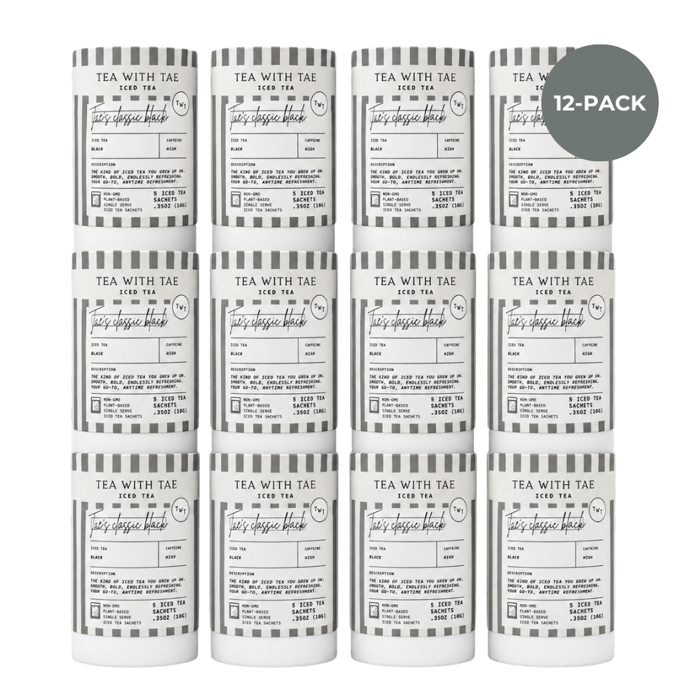 Tae's Classic Black Iced Mini Tea Tubes (5 iced sachets)
